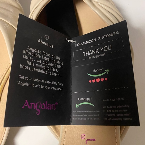 Women's Casual Fashion Cream Twist Mules Size 10 Pointed Toe Slide On Low Heel - Picture 4 of 10